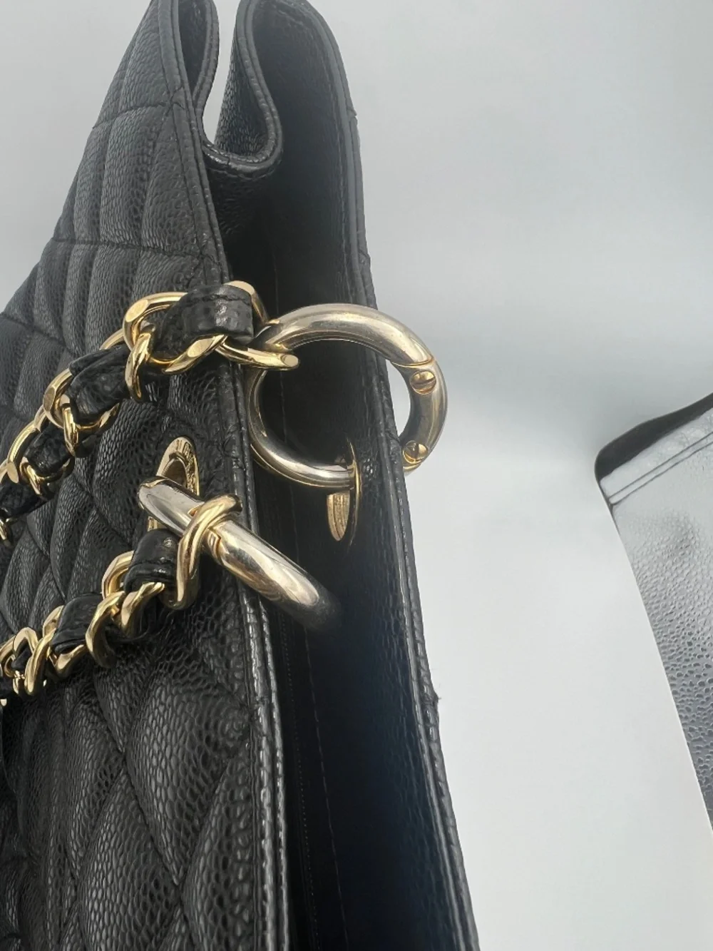 CHANEL Caviar Quilted XL Grand Shopping Tote GST Black